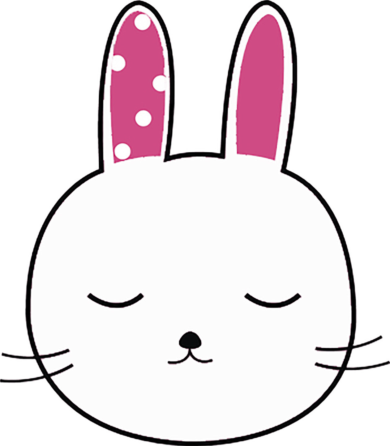 Cute Pretty Kawaii Bunny Rabbit Drawing Cartoon #6 Vinyl Decal Sticker