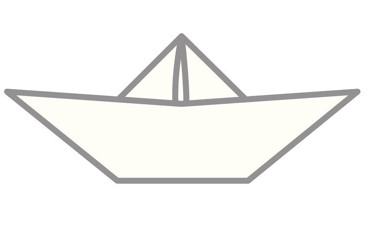 Cute Sailor Navy Item - Paper Boat Hat Vinyl Decal Sticker
