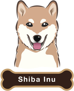 Cute Shiba Inu Dog Vinyl Decal Sticker