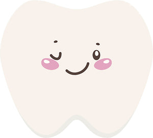 Cute Silly Kawaii Tooth Teeth Cartoon Emoji #5 Vinyl Decal Sticker