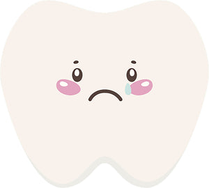 Cute Silly Kawaii Tooth Teeth Cartoon Emoji #7 Vinyl Decal Sticker