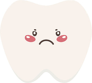 Cute Silly Kawaii Tooth Teeth Cartoon Emoji #8 Vinyl Decal Sticker