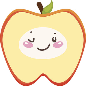 Cute Silly Kawaii Tooth Teeth Cartoon Emoji in Costume - Apple Vinyl Decal Sticker