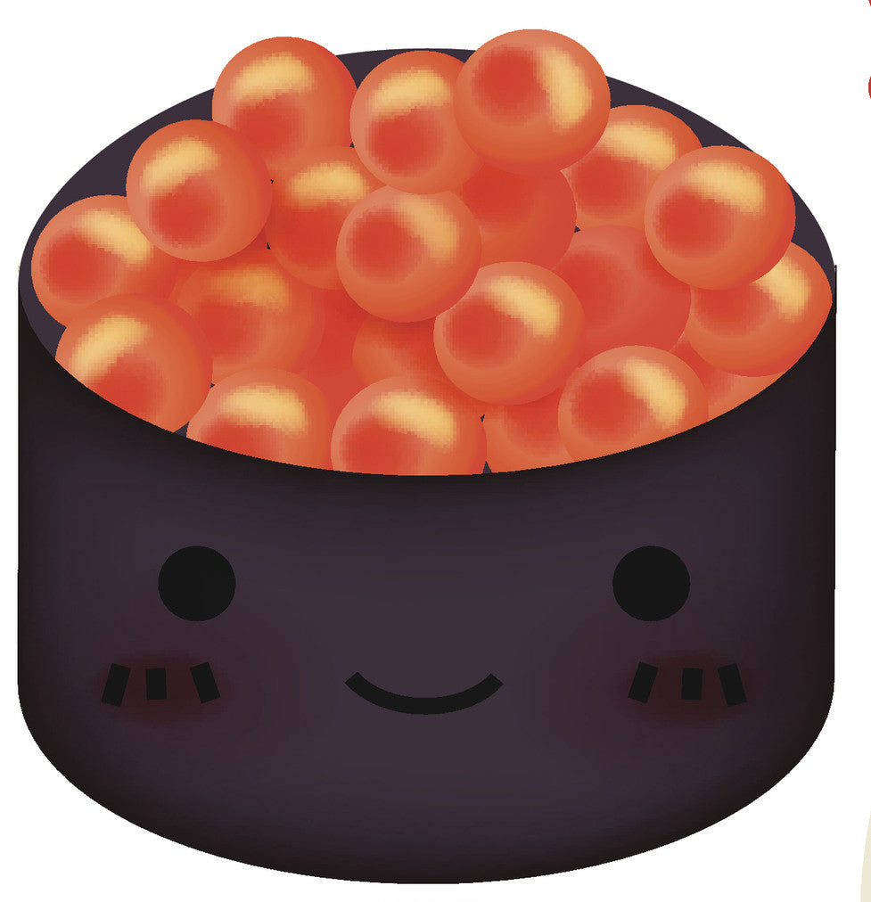 Cute Sushi Fish Roe Masago Emoji Vinyl Decal Sticker