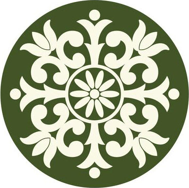 Delicate Olive Green Vintage Icon #2 Vinyl Decal Sticker