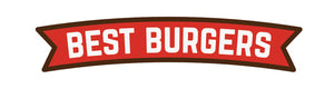 Delicious American Fast Fair Food - Best Burgers Banner Vinyl Decal Sticker