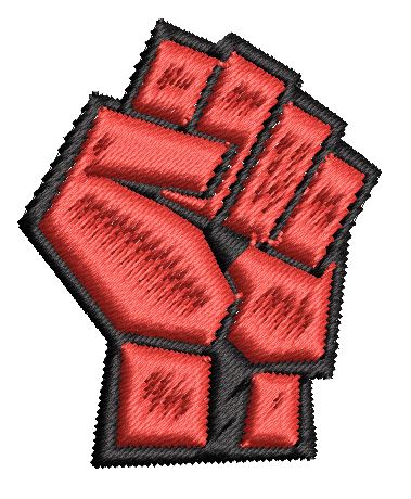 Iron on / Sew On Patch Applique Fight Club Red Comic Fist Cartoon Icon Embroidered Design