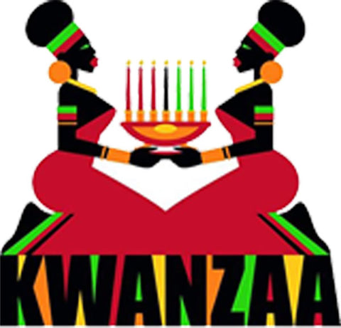 Happy Kwanzaa Kinara Cultural Holiday Family Friends Love Cartoon Vinyl Decal Sticker