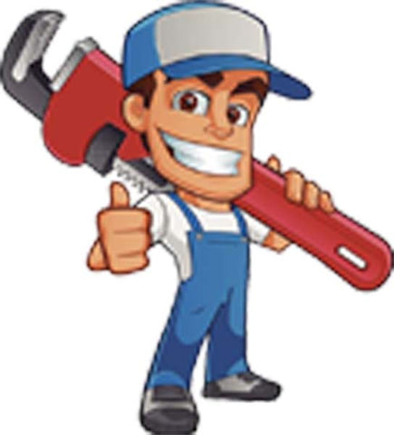 Happy Smiling Handy Man Giving A Thumbs Up Can Carrying Tool Cartoon - Wrench Vinyl Decal Sticker