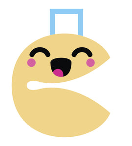 Happy Japanese Food Cartoon Emoji Fortune Cookie #1 Vinyl Decal Sticker