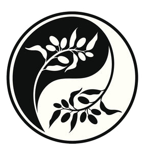 Icon Ying Yang Flowers #8 Vinyl Decal Sticker