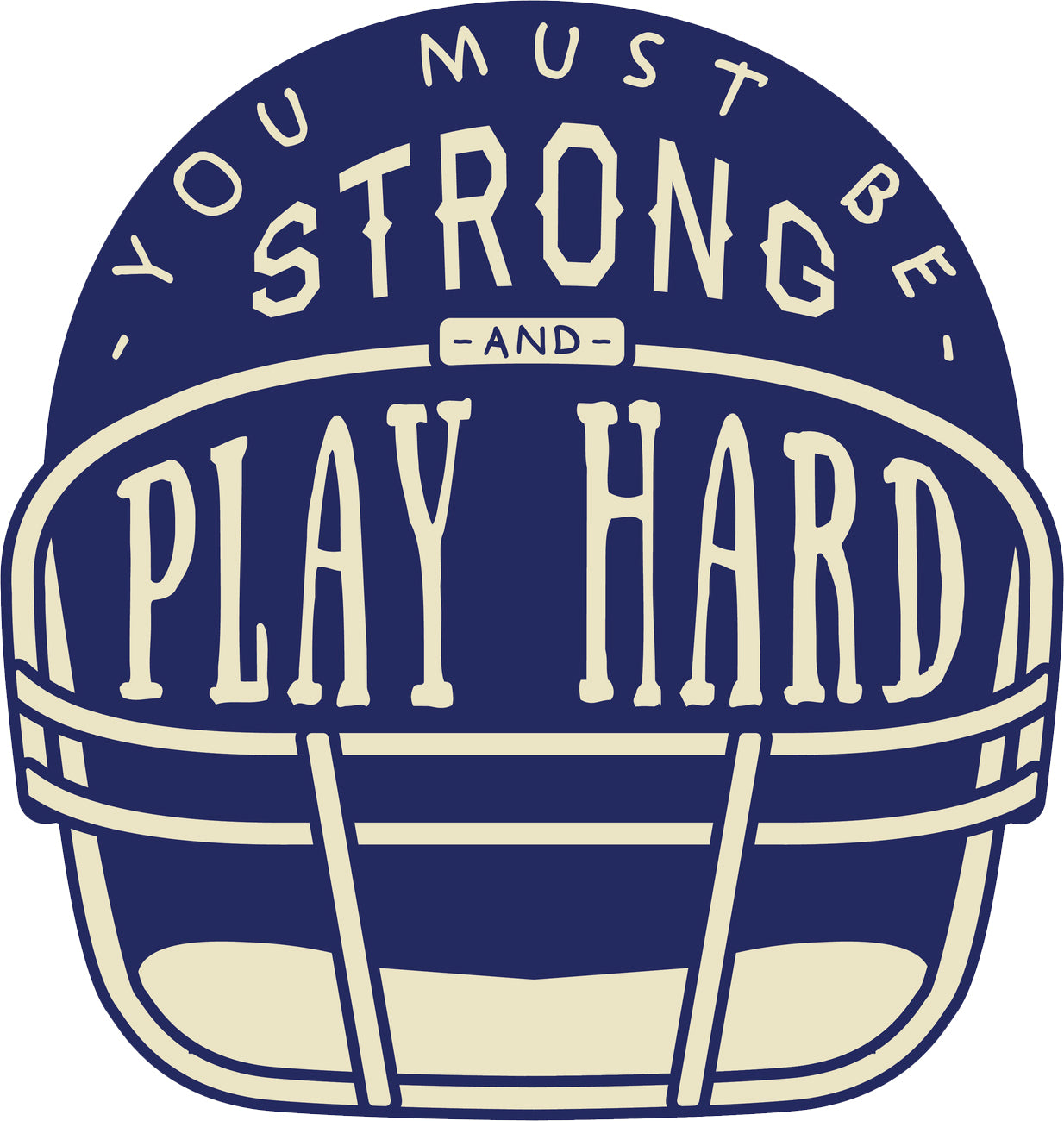 Inspirational Football Sport Helmet Quote Icon Logo Vinyl Decal Sticker