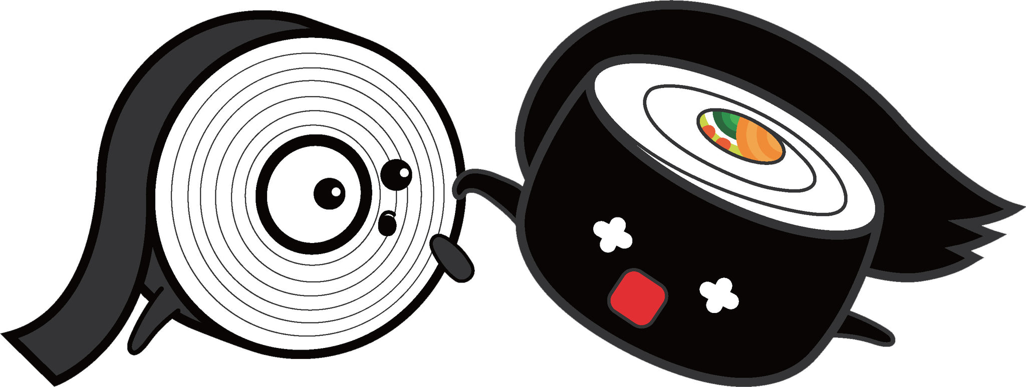Japanese Kawaii Sashimi Friends Cartoon Emoji #7 Vinyl Decal Sticker