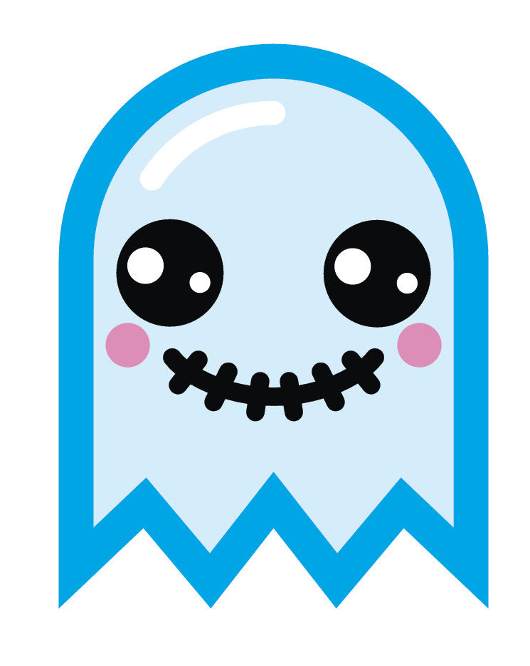 Light Blue Baby Ghost Emoji #15 Vinyl Decal Sticker