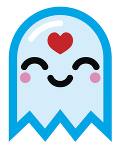 Light Blue Baby Ghost Emoji #6 Vinyl Decal Sticker