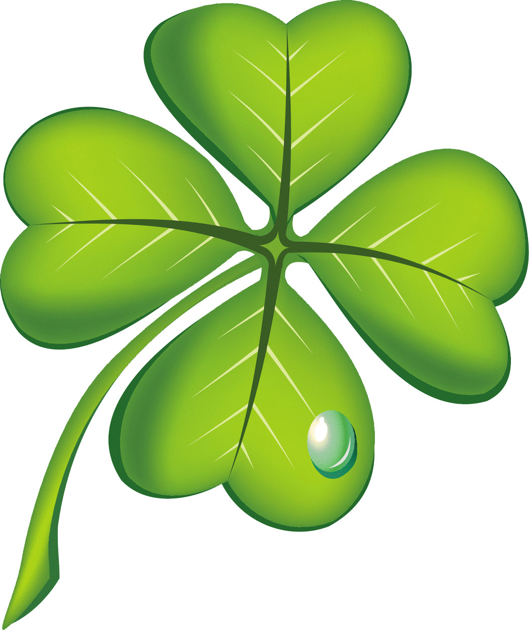 Luck of the Irish St. Patrick's Day Elements - Four Leaf Clover Vinyl Decal Sticker