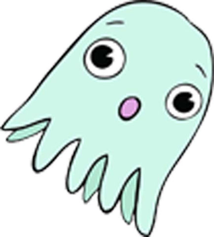 Magical Underwater Sea Creatures Cute Animal Little Girl Fantasy Characters Cartoon - Squid Blue Vinyl Decal Sticker