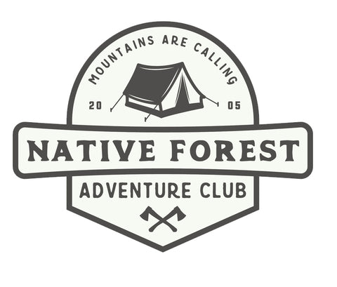 Native Forest Adventure Camp Icon Badge Patch #2 Vinyl Decal Sticker