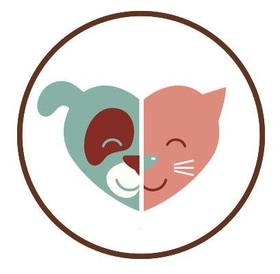 Pet Lover Icon - Kitty Cat Puppy Dog Face Heart Vinyl Decal Sticker