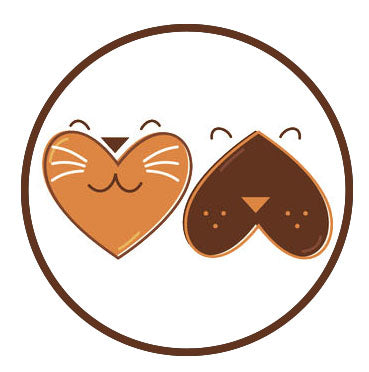 Pet Lover Icon - Kitty Cat Puppy Dog Hearts Vinyl Decal Sticker