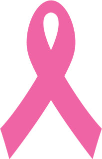 Pink Breast Cancer Awareness Logo Symbol Icon - Ribbon Vinyl Decal Sticker