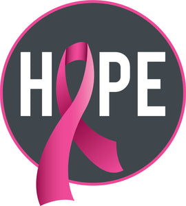 Pink Breast Cancer Icon - Hope Ribbon Vinyl Decal Sticker