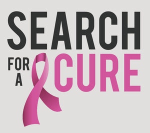 Pink Breast Cancer Icon - Search for a Cure Vinyl Decal Sticker