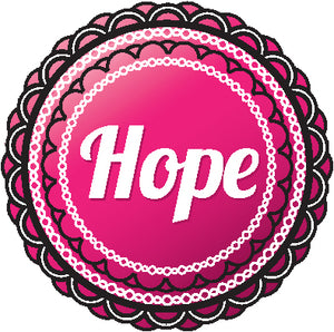 Pink Breast Cancer Logo Ribbon Badge Icon #4 Vinyl Decal Sticker