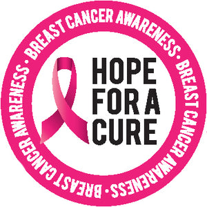 Pink Breast Cancer Logo Ribbon Badge Icon #5 Vinyl Decal Sticker
