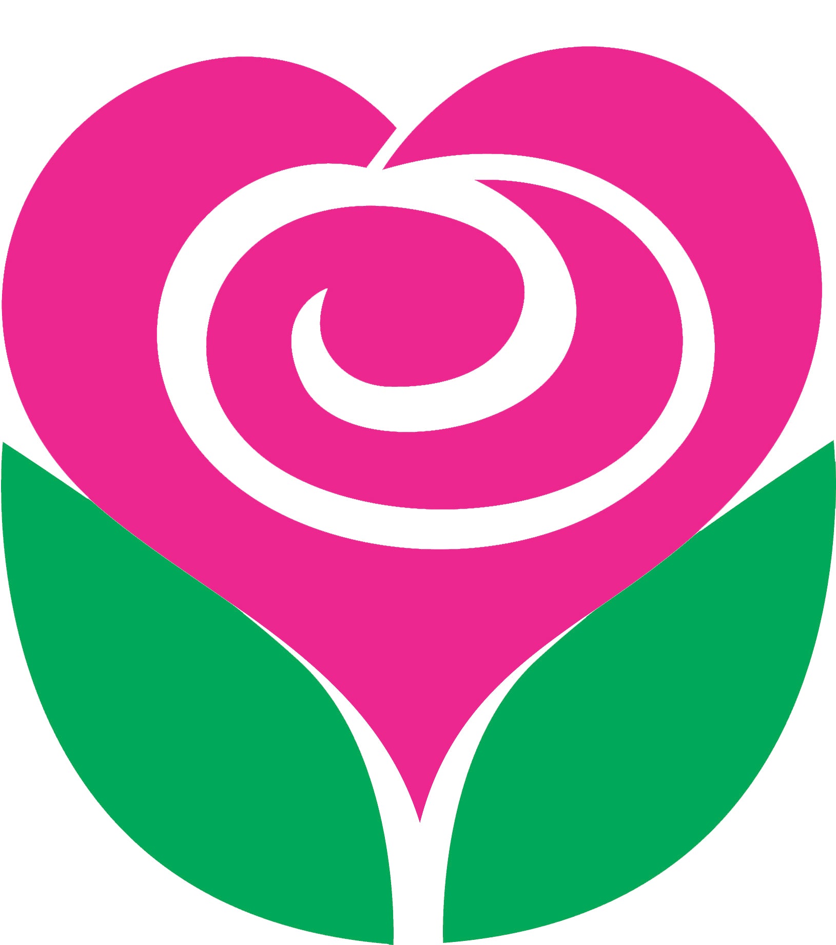 Pink Heart Rose Cartoon Emoji Icon Vinyl Decal Sticker
