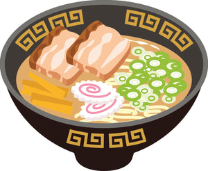 Pretty Delicious Japanese Ramen Bowl Cartoon Art #4 Vinyl Decal Sticker