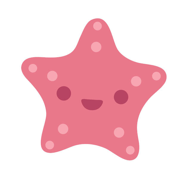 Pretty Pink Seastar Starfish #3 Vinyl Decal Sticker