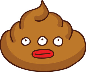 Silly Funny Kawaii Poop Poo Cartoon Emoji #5 Vinyl Decal Sticker