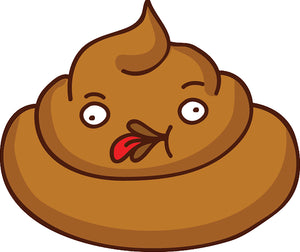 Silly Funny Kawaii Poop Poo Cartoon Emoji #6 Vinyl Decal Sticker