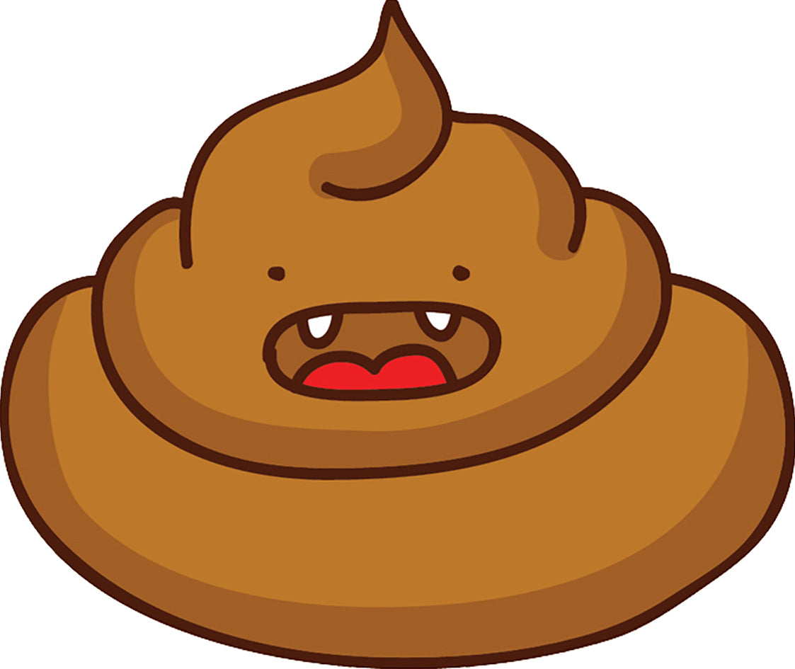 Silly Funny Kawaii Poop Poo Cartoon Emoji #7 Vinyl Decal Sticker