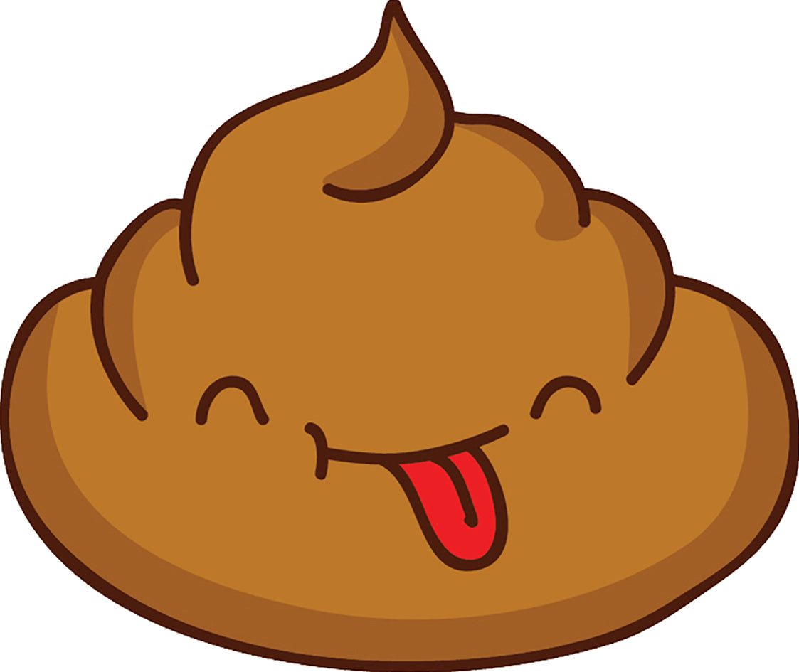 Silly Funny Kawaii Poop Poo Cartoon Emoji #9 Vinyl Decal Sticker