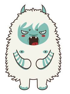 Silly Tribal Furry Lamb Sheep Cartoon (11) Vinyl Decal Sticker