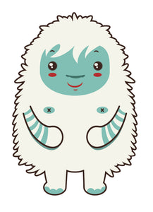 Silly Tribal Furry Lamb Sheep Cartoon (2) Vinyl Decal Sticker