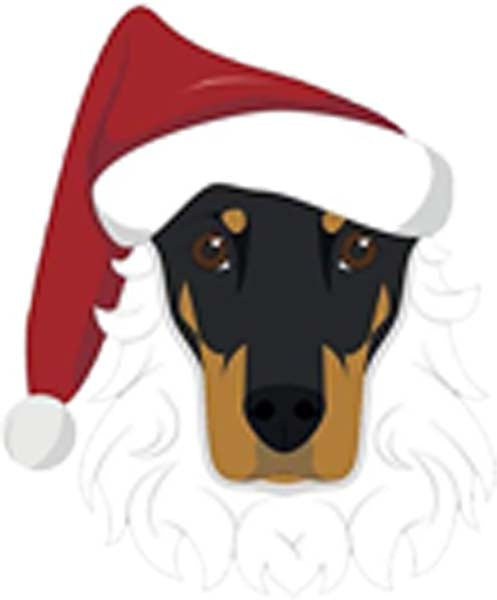 Simple Cute Holiday Christmas Theme Pure Breed Puppy Dog Cartoon Emoji - Pinscher Vinyl Decal Sticker