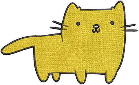 Iron on / Sew On Patch Applique Simple Cute Kawaii Nursery Animal Cartoon - Cat Embroidered Design