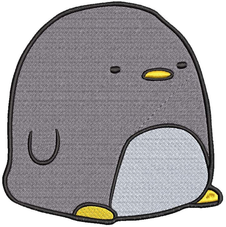 Iron on / Sew On Patch Applique Simple Cute Kawaii Nursery Animal Cartoon - Penguin Embroidered Design