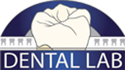 Simple Molar Tooth Dental Lab Cartoon Dentist Logo Icon - Blue Vinyl Decal Sticker