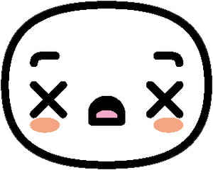 Simple Asian Kawaii Face Emoji Icon #11 Vinyl Decal Sticker
