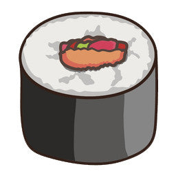 Sushi Japanese Food Emoji Kawaii  Salmon Roll Vinyl Decal Sticker