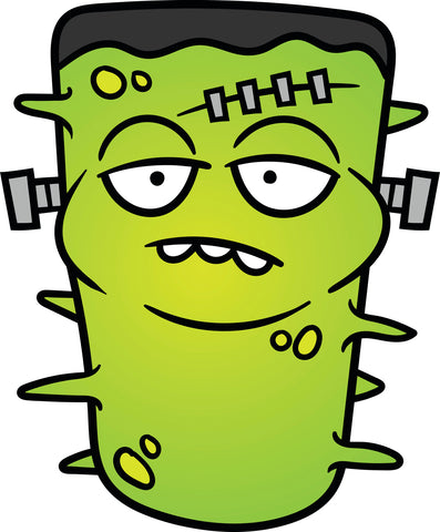 Ugly Monster Frankenstein Mutant With Infectious Health Disease Decal Sticker