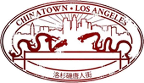 Vintage California City Tourist Souvenir Stamp Logo Cartoon Art - China Town Los Angeles Dragons Vinyl Decal Sticker