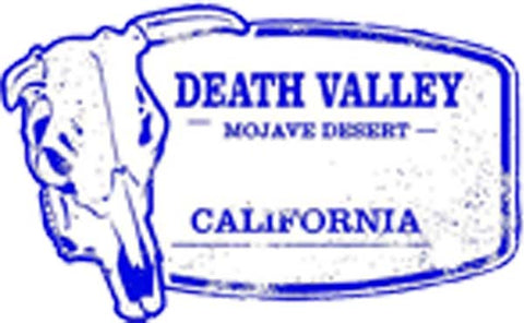 Vintage California City Tourist Souvenir Stamp Logo Cartoon Art - Death Valley Mojave Desert Vinyl Decal Sticker