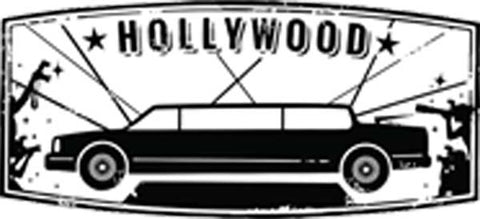 Vintage California City Tourist Souvenir Stamp Logo Cartoon Art - Hollywood Limo Vinyl Decal Sticker