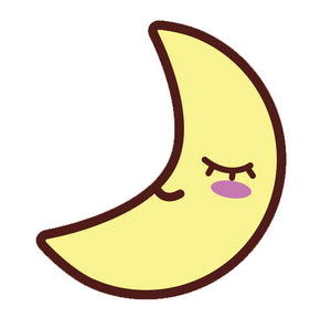 Weather Climate Emoji - Sleepy Moon Vinyl Decal Sticker