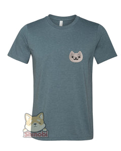 Small & Extra-Small Size Unisex Short-Sleeve T-Shirt with Dumpling Embroidery Sketch Design